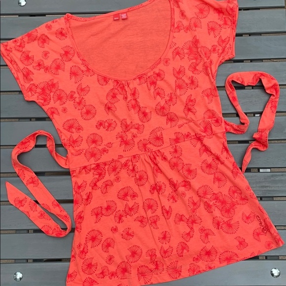Esprit top Fitted Tie-back Coral Dandelion - Picture 2 of 11